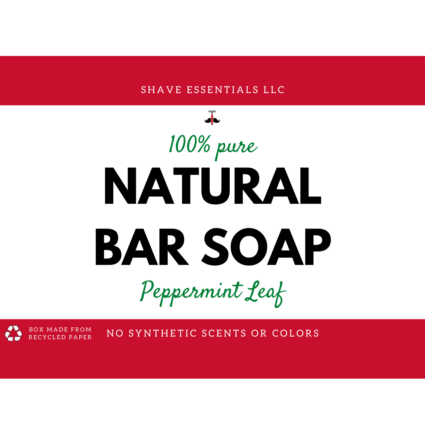 Organic Peppermint Leaf Soap Bar