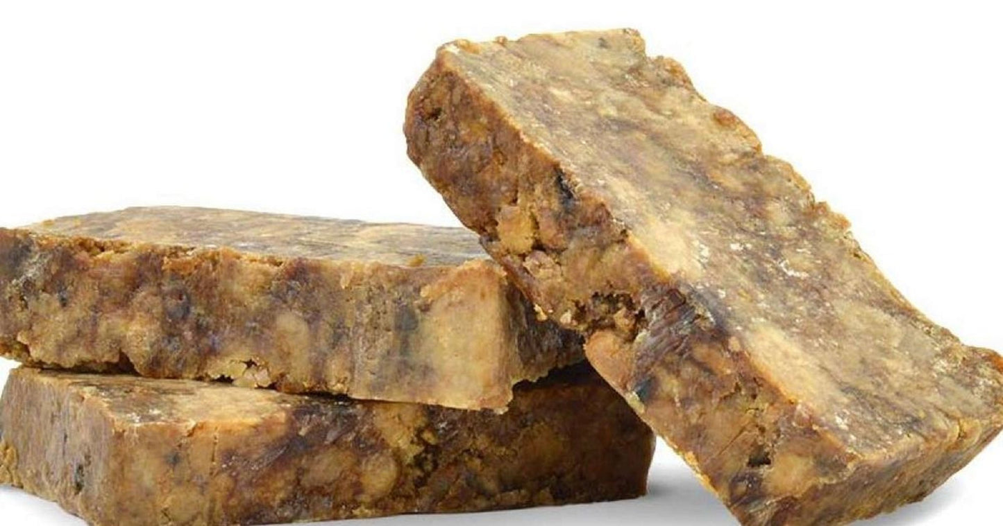 100% Raw Natural African Black Soap With Honey