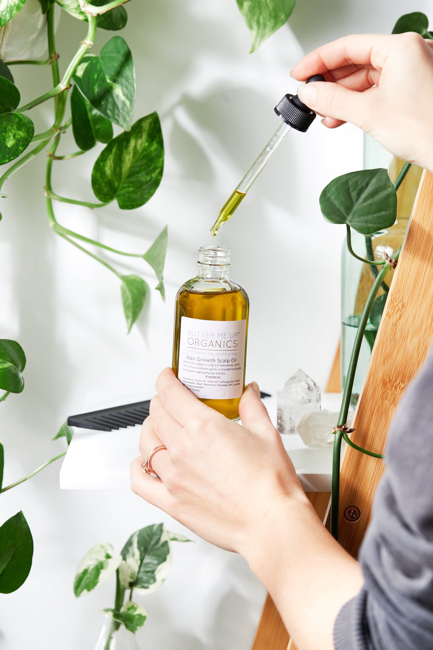 Organic Hair Oil For Scalp Health and Hair Growth