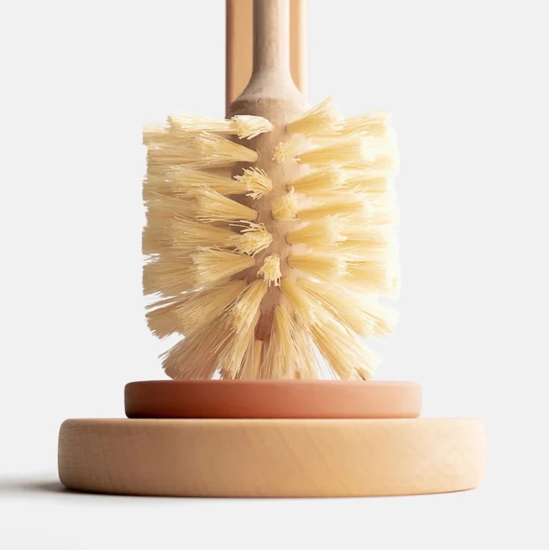 Natural Sisal Bristle Toilet Brush & Stand
