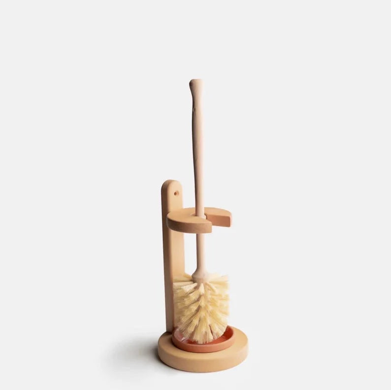 Natural Sisal Bristle Toilet Brush & Stand