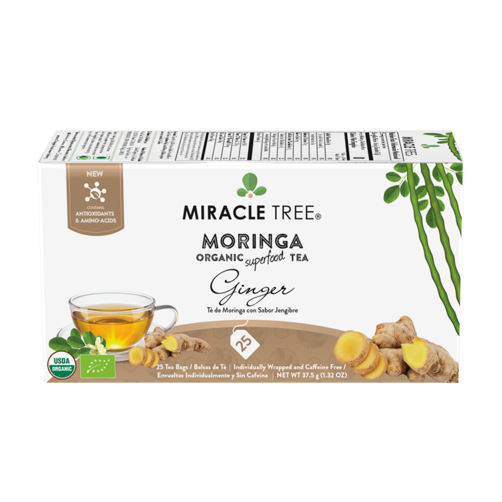 Organic Moringa Tea: Ginger