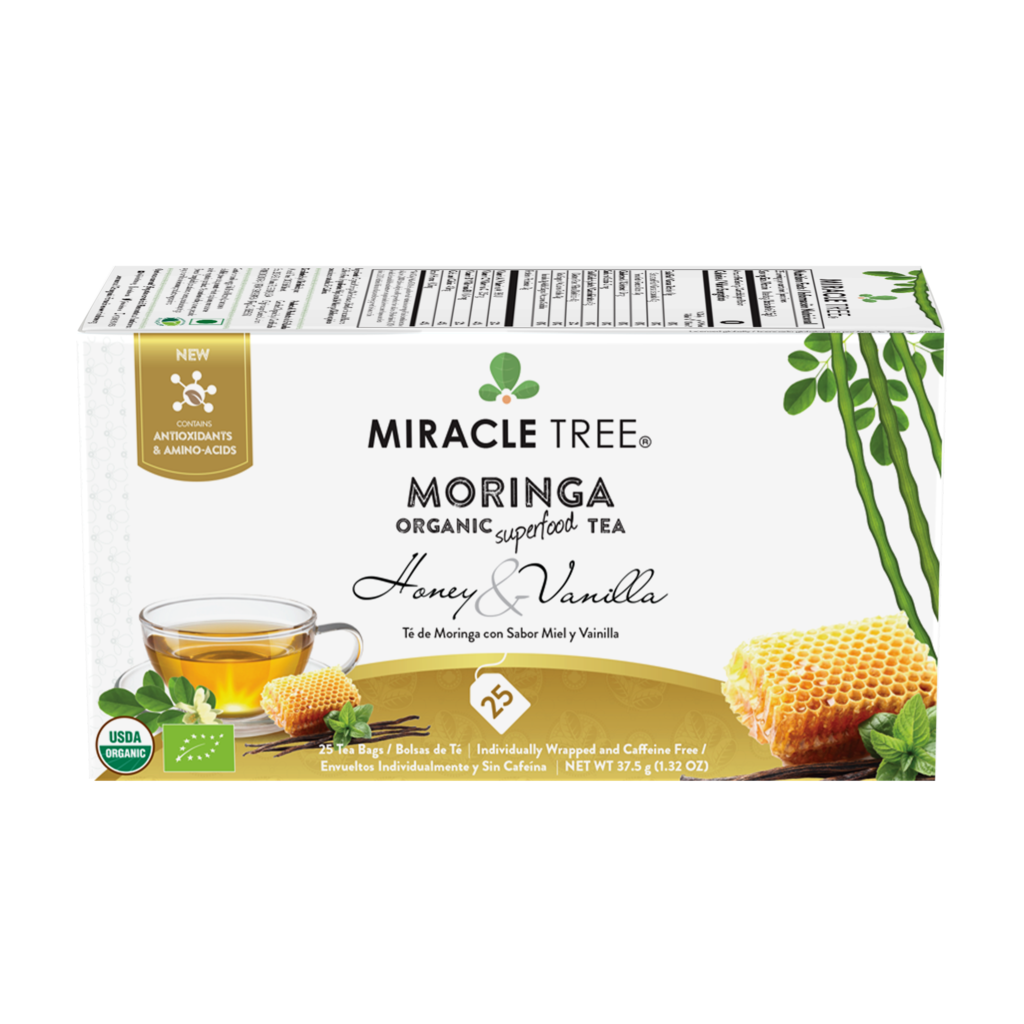 Organic Moringa Tea: Honey & Vanilla
