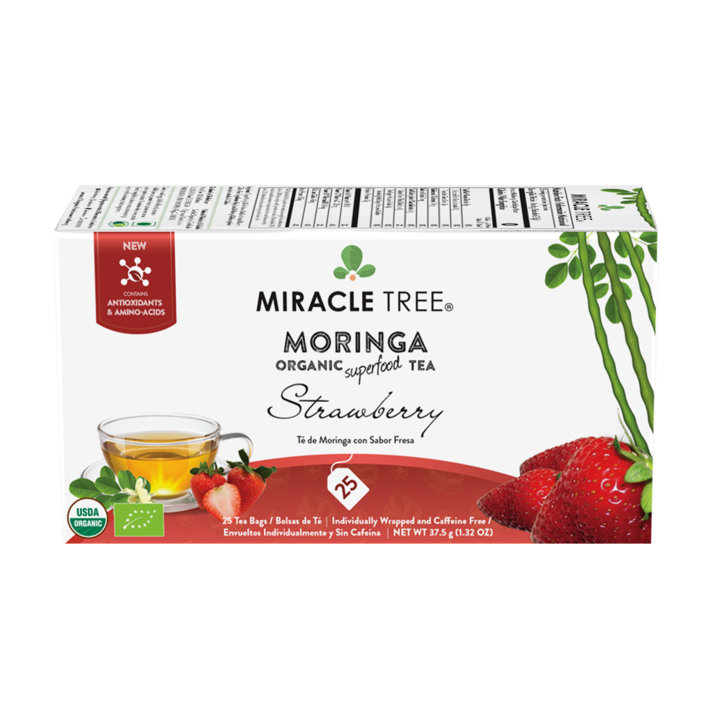 Organic Moringa Tea: Strawberry