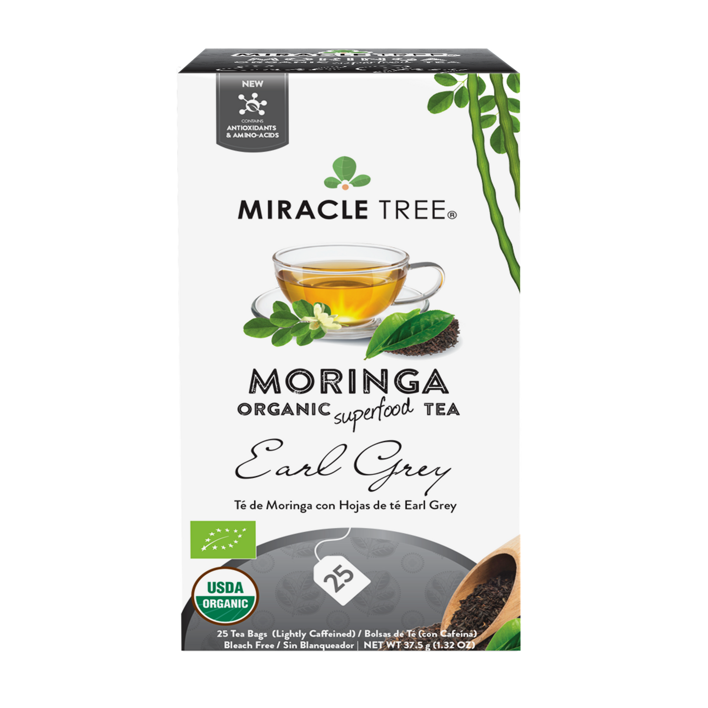 Organic Moringa Tea: Earl Grey