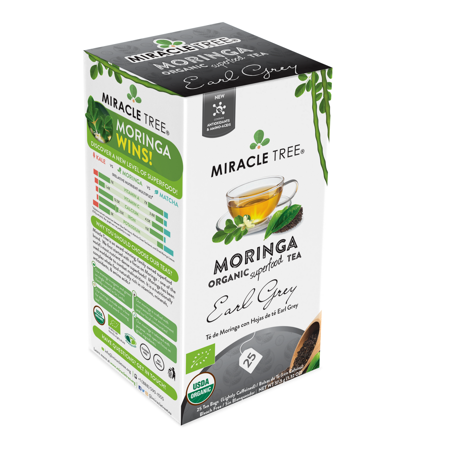 Organic Moringa Tea: Earl Grey