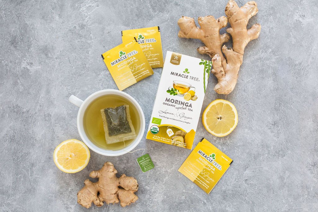 Organic Moringa Tea: Lemon & Ginger