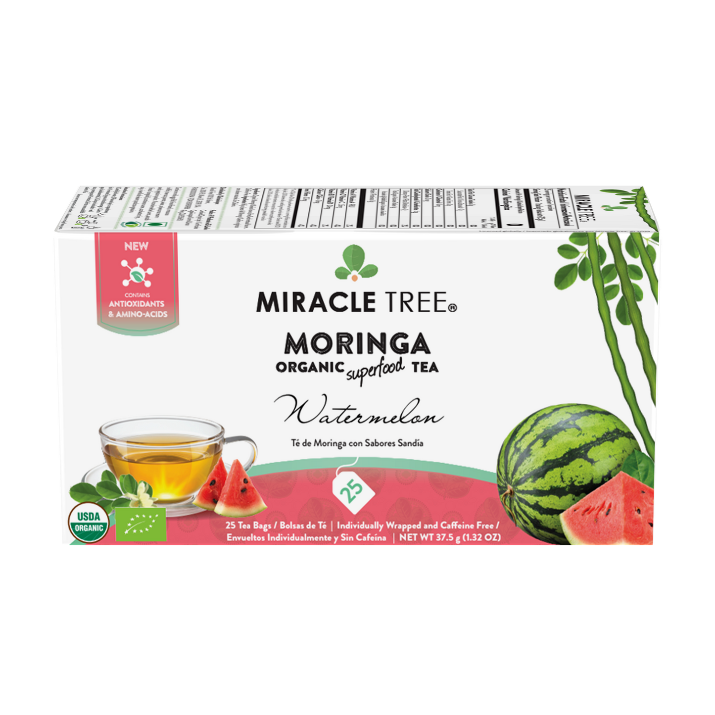 Organic Moringa Tea: Watermelon