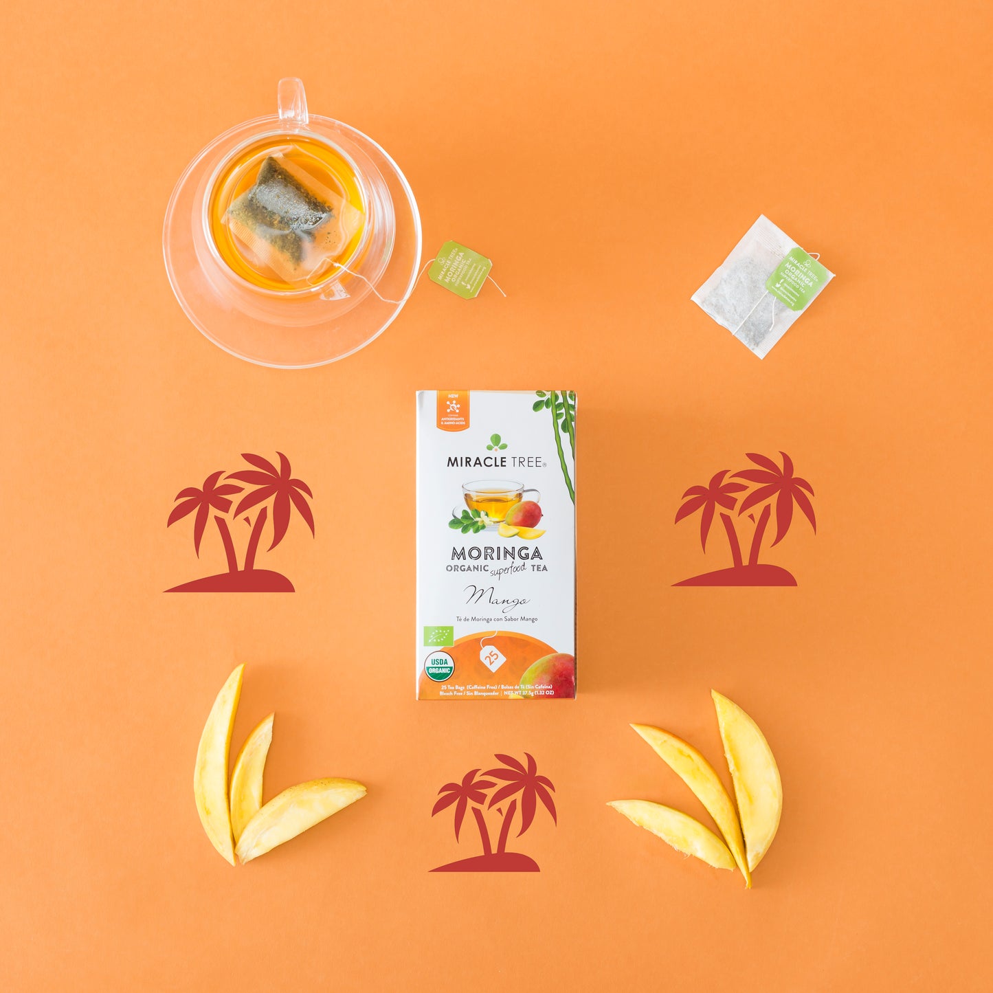 Organic Moringa Tea: Mango