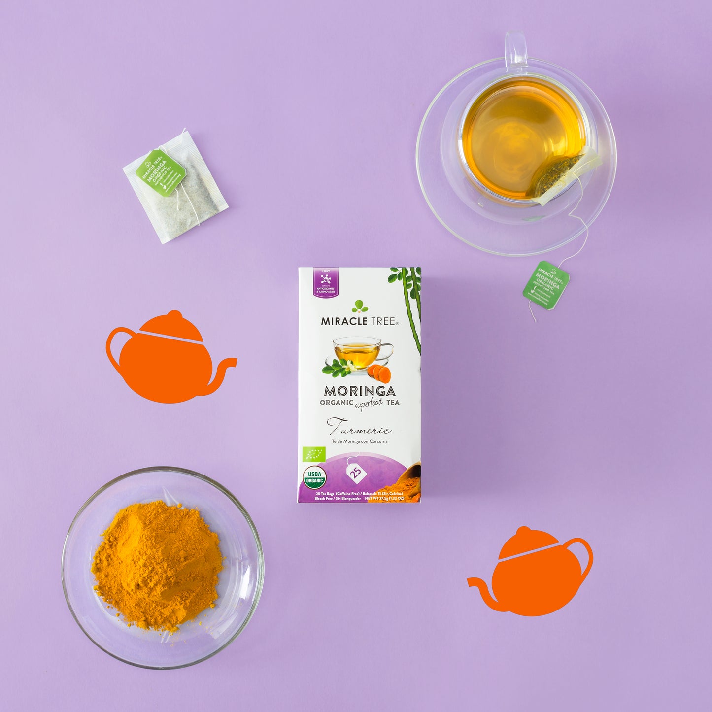 Organic Moringa Tea: Turmeric