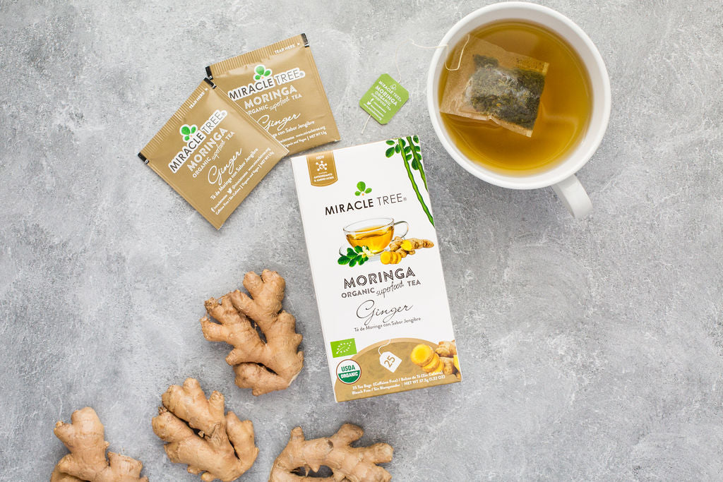 Organic Moringa Tea: Ginger