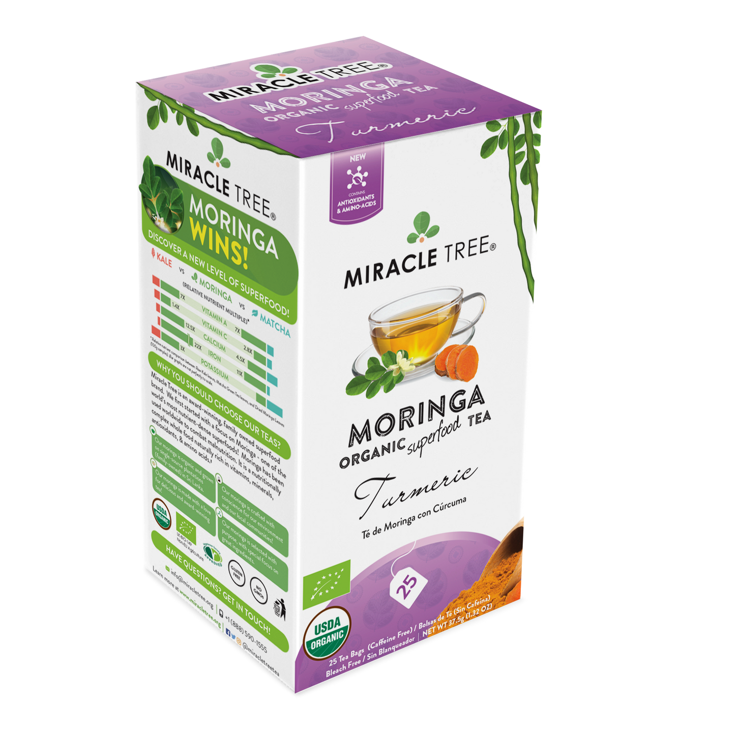 Organic Moringa Tea: Turmeric