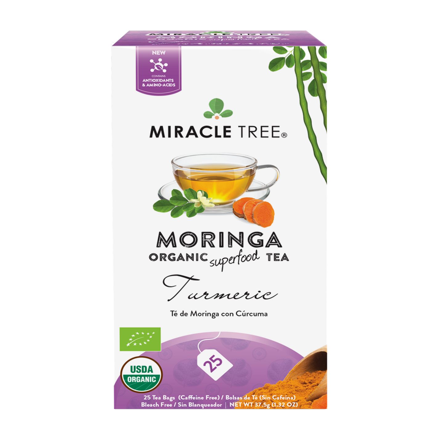 Organic Moringa Tea: Turmeric