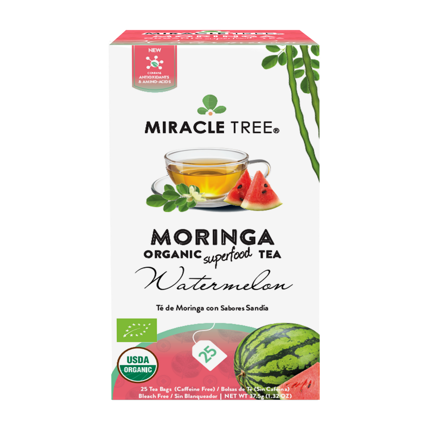 Organic Moringa Tea: Watermelon