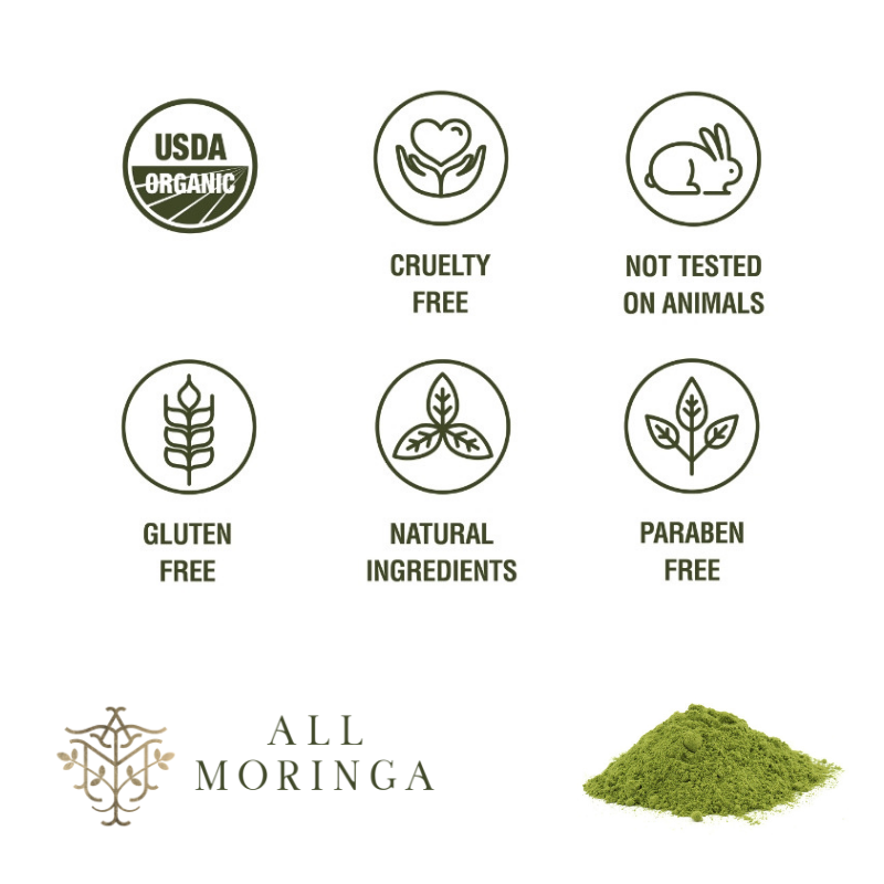 100% Organic Raw Moringa Oleifera Powder