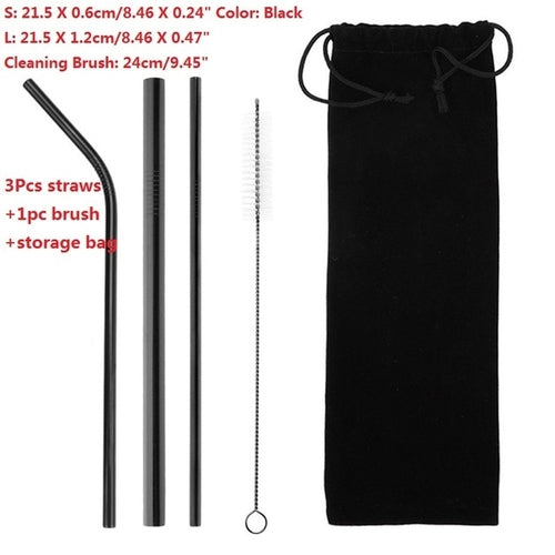 Reusable Stainless Steel Drinking Straws