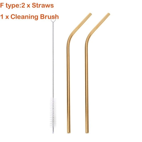 Reusable Stainless Steel Drinking Straws