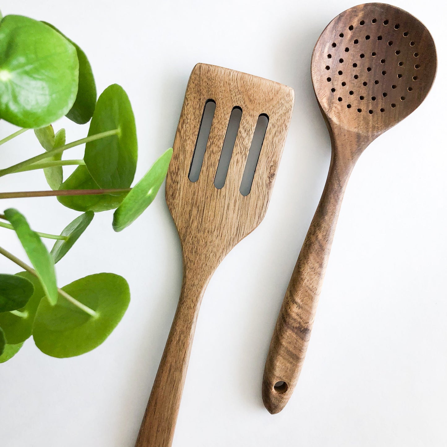 Natural Acacia Wood Kitchen Utensil Set