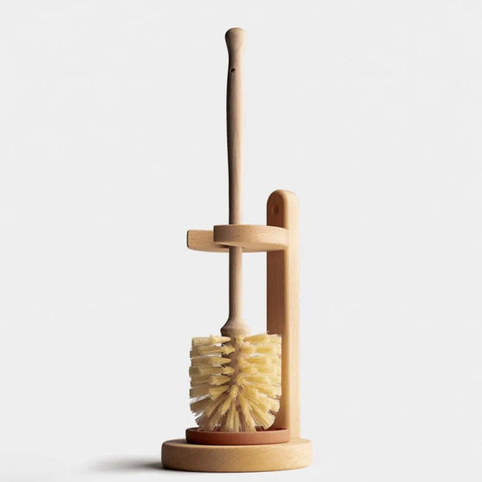 Natural Sisal Bristle Toilet Brush & Stand