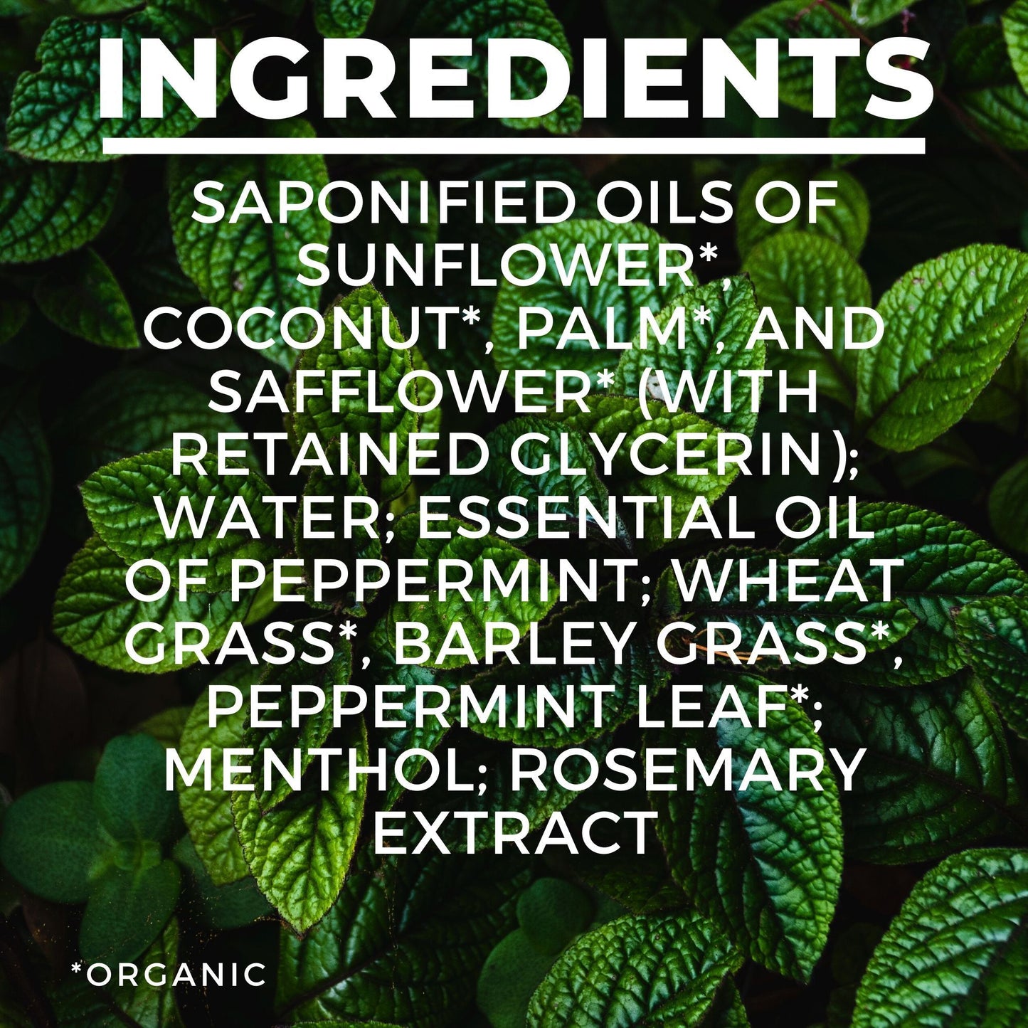 Organic Peppermint Leaf Soap Bar