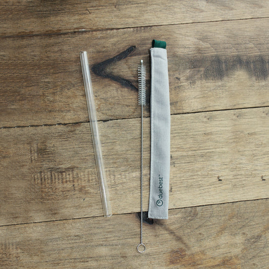 Reusable Glass Straw & Case Set