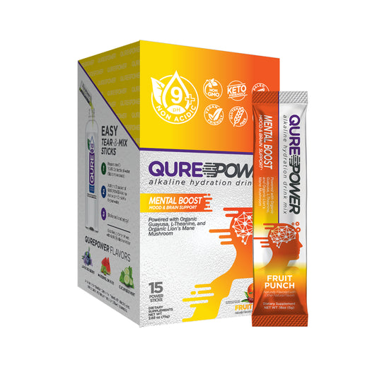 QURE Power Mental Boost Support Stick: Fruit Punch