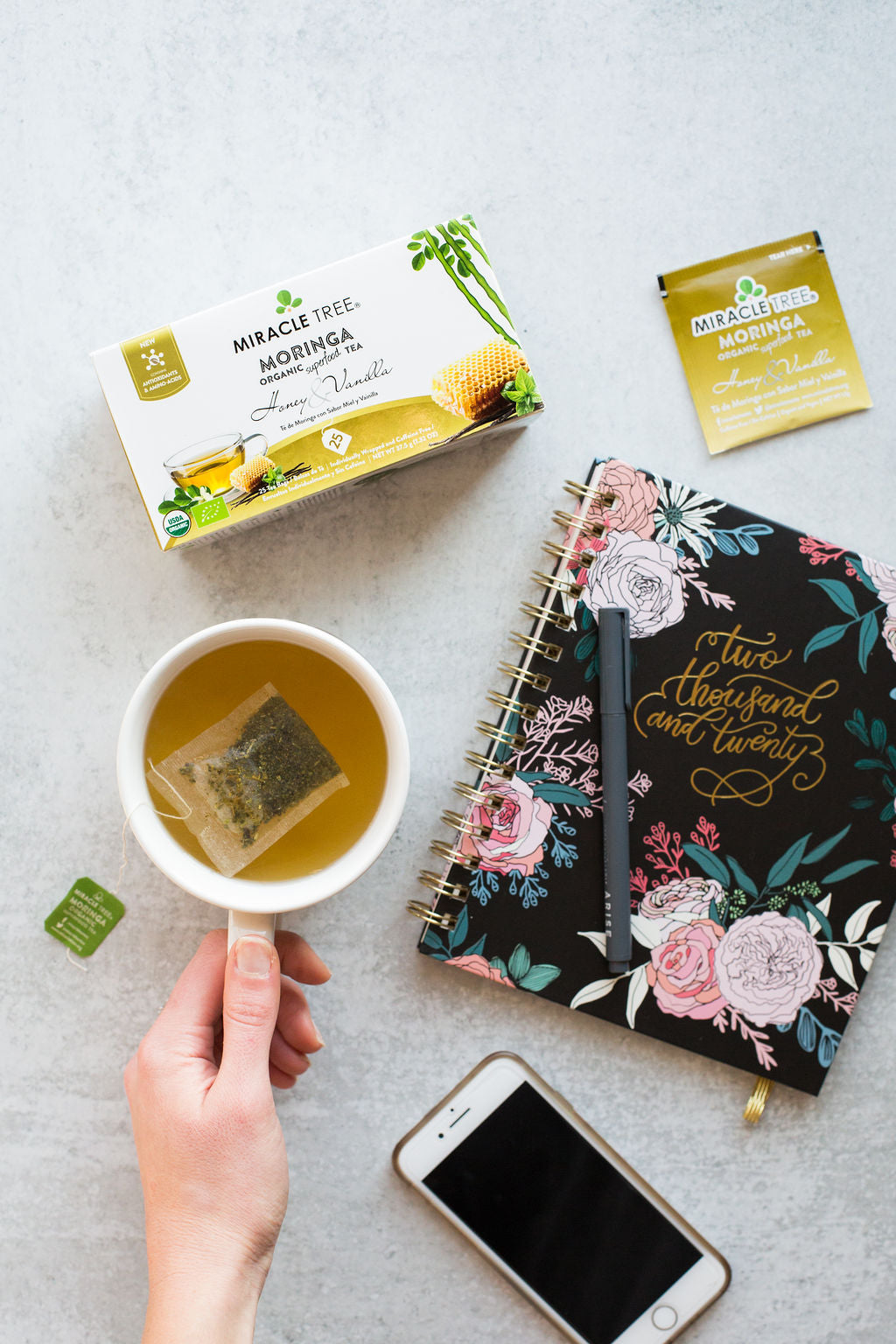 Organic Moringa Tea: Honey & Vanilla
