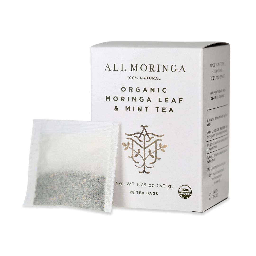 Organic Moringa Leaf: Mint and Chamomile Herbal Tea