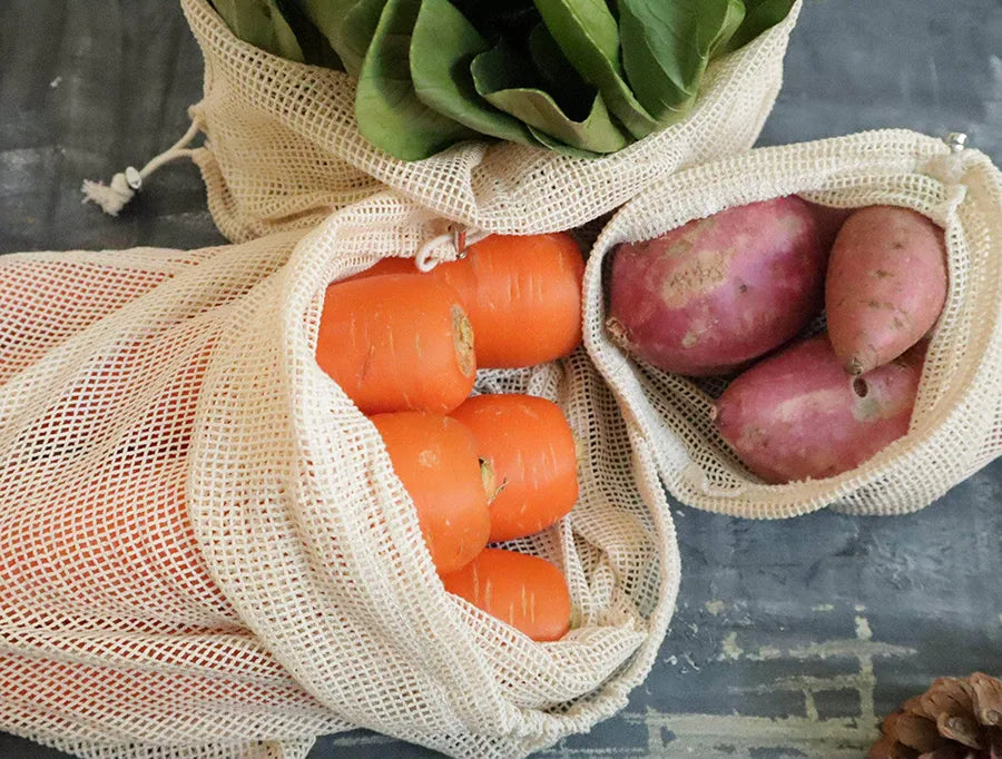 Organic Cotton Mesh Produce Bags