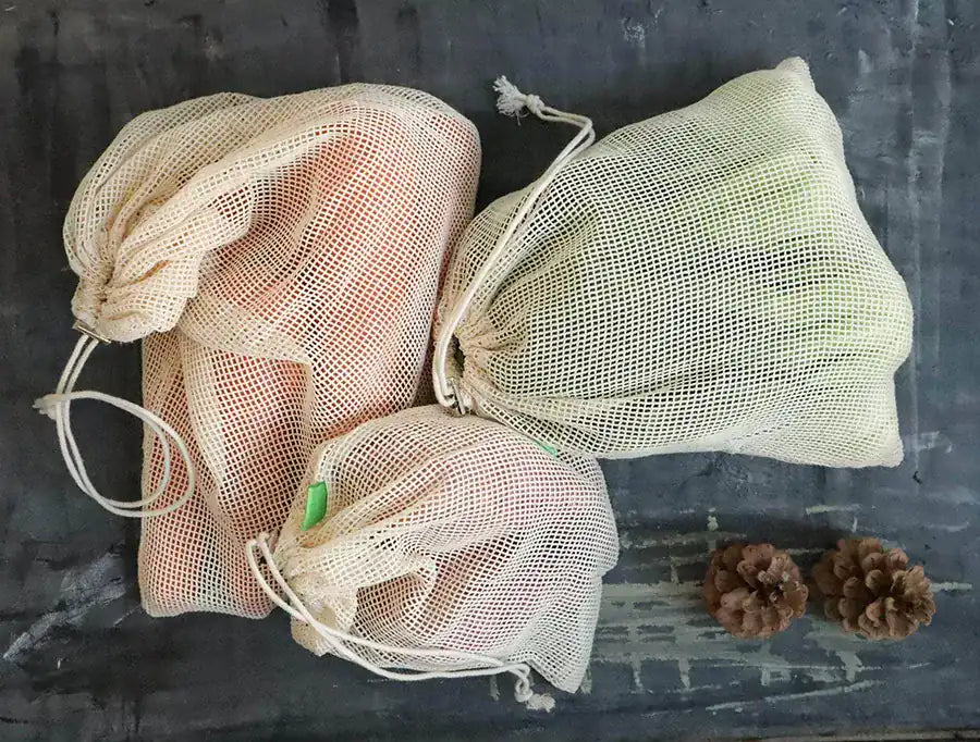 Organic Cotton Mesh Produce Bags