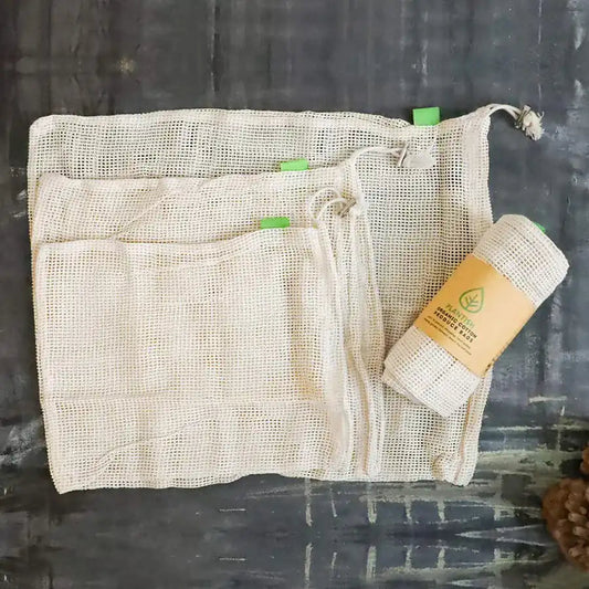 Organic Cotton Mesh Produce Bags