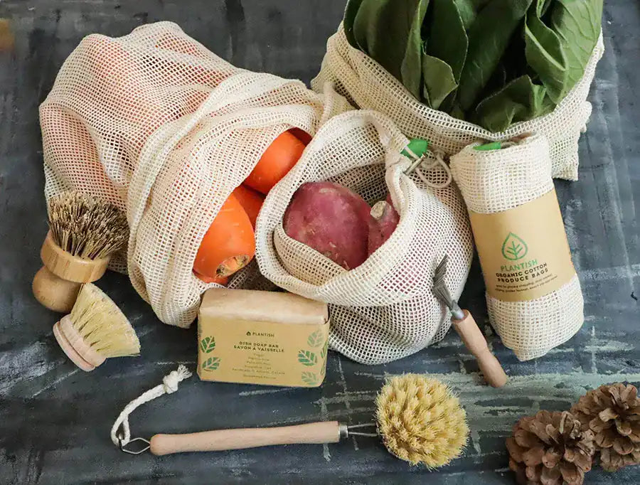 Organic Cotton Mesh Produce Bags