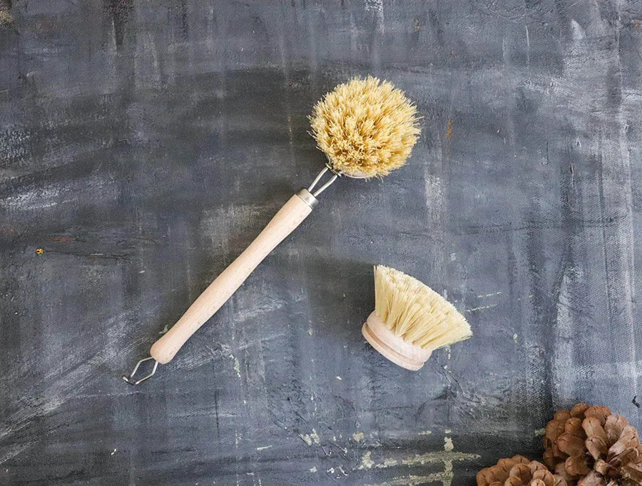 Natural Zero Waste Kitchen Brush Set